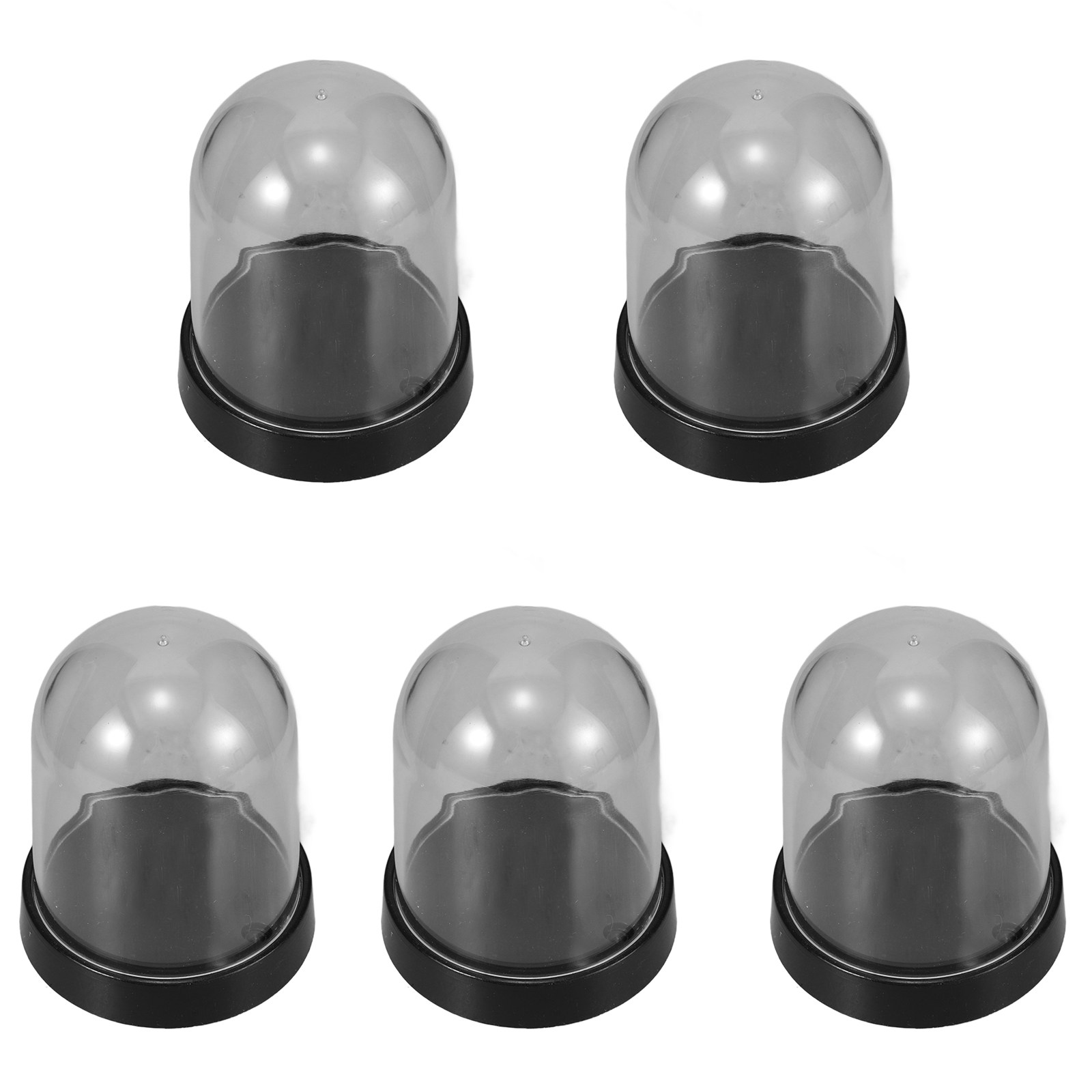 Plastic Dome Clear - 5 Conjuntos de Cúpulas de Plástico