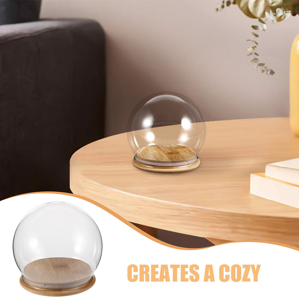 2 Peças de Cúpula de Vidro Tra - Plastic Dome Clear avaliação e preço